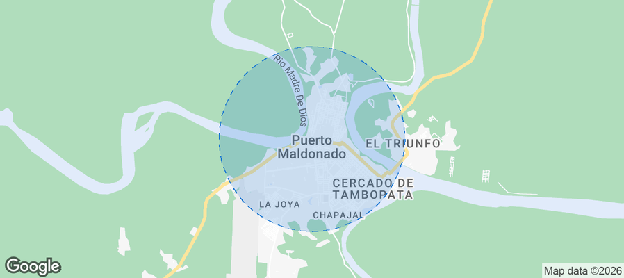 Puerto Maldonado Airbnb map